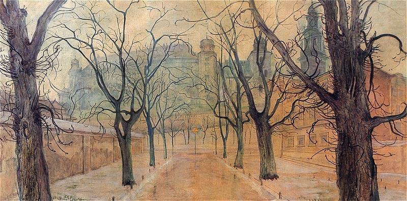 Planty Park at Dawn,, Stanislaw Wyspianski